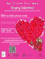 Early Singing Valentines - February 13 Early Singing Valentines - February 13